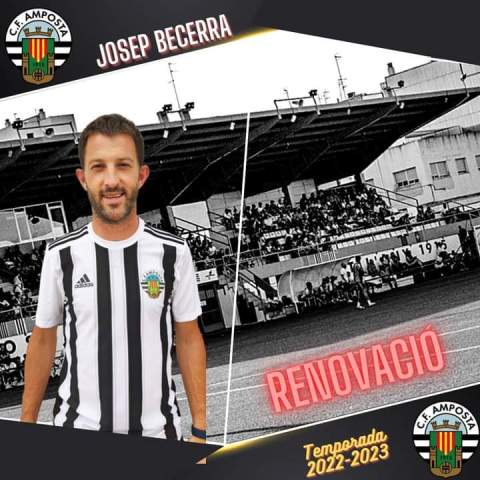 Club Futbol Amposta : NOTÍCIES : COMUNICAT OFICIAL: RENOVACIÓ del davanter JOSEP BECERRA